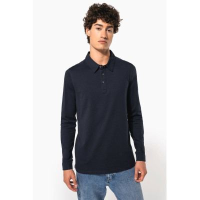 Polo jersey de homem de manga comprida